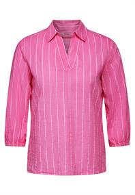 Gestreifte Bluse bloomy pink