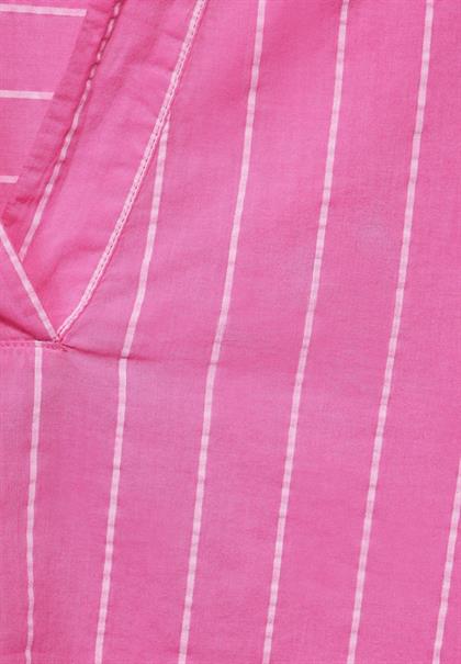 Gestreifte Bluse bloomy pink