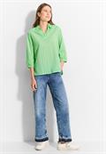 Gestreifte Bluse matcha lime