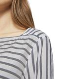 Gestreifte Bluse mit Carree Ausschnitt navy white stripe
