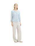Gestreifte Bluse mit Taschen offwhite blue vertical stripe