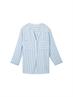 Gestreifte Bluse mit Taschen offwhite blue vertical stripe