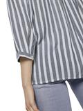 Gestreifte Bluse mit Taschen offwhite navy vertical stripe