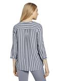 Gestreifte Bluse mit Taschen offwhite navy vertical stripe