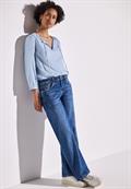 Gestreifte Bluse smoked blue