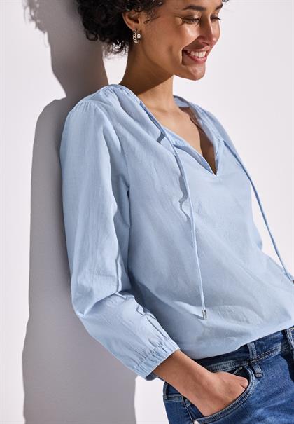Gestreifte Bluse smoked blue