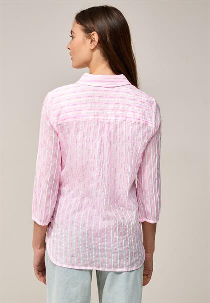 Gestreifte Bluse vanilla white
