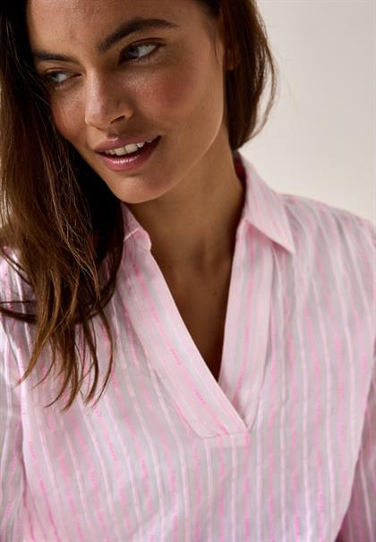 Gestreifte Bluse vanilla white