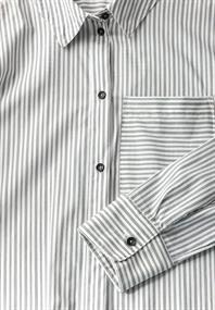 Gestreifte Hemdbluse black