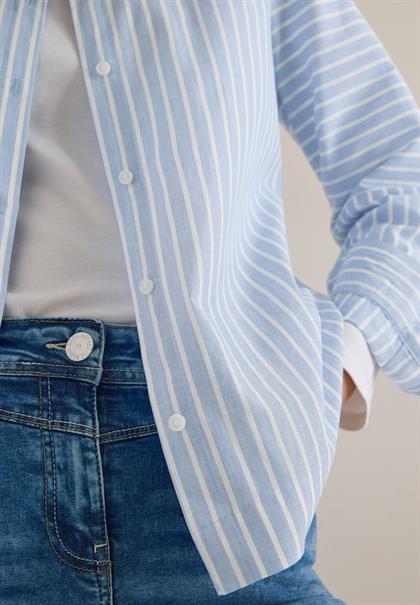 Gestreifte Hemdbluse blouse blue