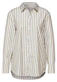 Gestreifte Hemdbluse breezy beige