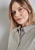 Gestreifte Hemdbluse muddy brown