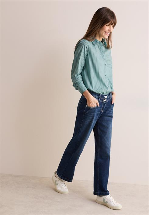 gestreifte-hemdbluse-petrol-green