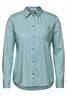Gestreifte Hemdbluse petrol green