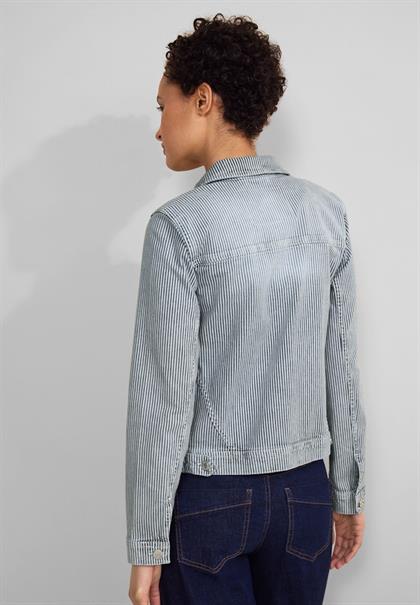 Gestreifte Jeansjacke stripe soft washed