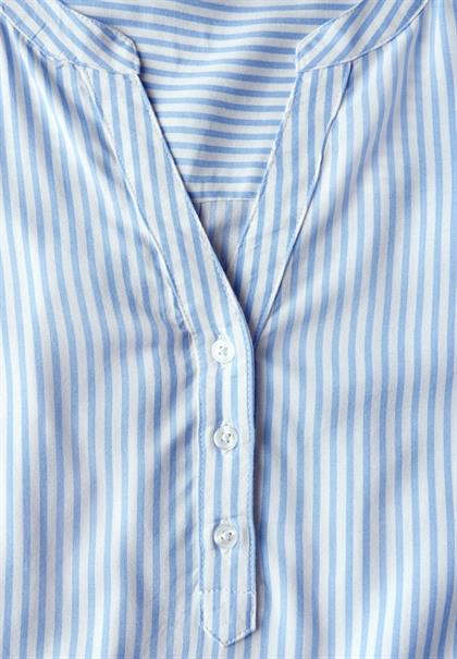 Gestreifte Kurzarmbluse blouse blue
