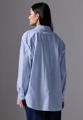 Gestreifte Longblouse columbia blue