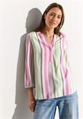 Gestreifte Multicolor Bluse vanilla white