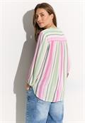 Gestreifte Multicolor Bluse vanilla white