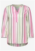 Gestreifte Multicolor Bluse vanilla white