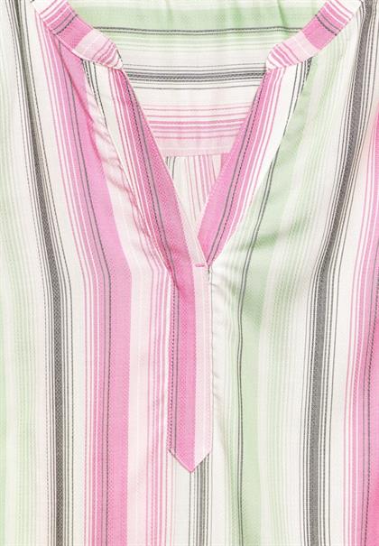 Gestreifte Multicolor Bluse vanilla white