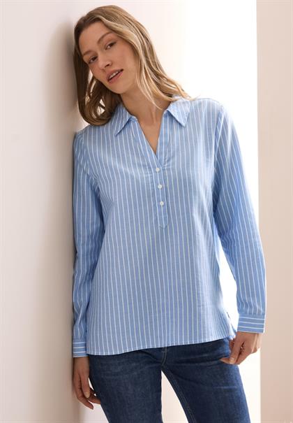 Gestreifte Oxford Bluse fresh light blue