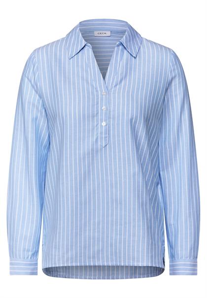 Gestreifte Oxford Bluse fresh light blue