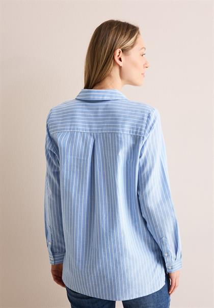 Gestreifte Oxford Bluse fresh light blue