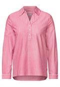 Gestreifte Oxford Bluse granita red