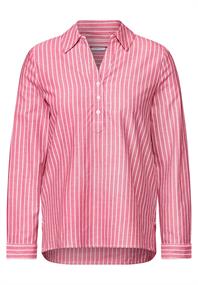 Gestreifte Oxford Bluse granita red