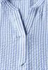 Gestreifte Seersucker Bluse blouse blue