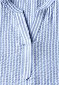 Gestreifte Seersucker Bluse blouse blue