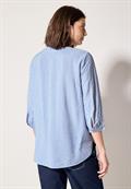 Gestreifte Seersucker Bluse blouse blue