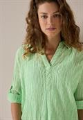 Gestreifte Seersucker Bluse iced neon green