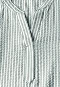 Gestreifte Seersucker Bluse slate khaki