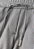 Gestreifte Seersucker Hose dark balmy khaki