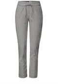Gestreifte Seersucker Hose dark balmy khaki