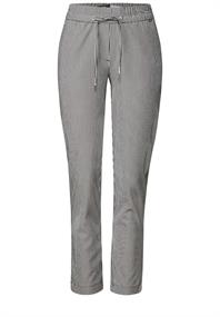 Gestreifte Seersucker Hose dark balmy khaki
