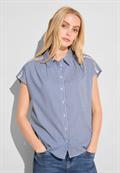 Gestreifte Sommer Bluse original blue