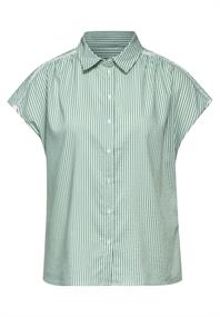 Gestreifte Sommer Bluse soft moss green