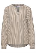 Gestreifte Tunika light terra mocha