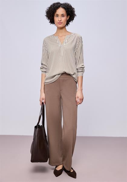 Gestreifte Tunika light terra mocha