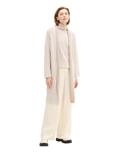 Gestreifter Cardigan offwhite beige plaited rib
