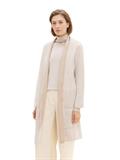 Gestreifter Cardigan offwhite beige plaited rib
