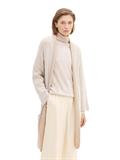 Gestreifter Cardigan offwhite beige plaited rib