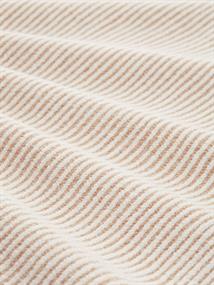 Gestreifter Cardigan offwhite beige plaited rib