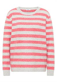 Gestreifter Melange Pullover pumkin orange