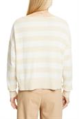 Gestreifter Pullover aus Baumwolle-Leinen-Mix cream beige 3