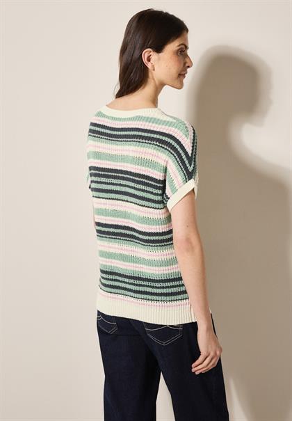 Gestreifter Pullover slate khaki