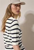 Gestreifter Strukturpullover universal blue
